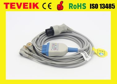 Reusable 5 Leads ECG Trunk Cable With snap For Mindray Patient Monitor