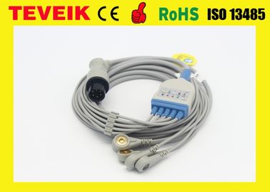 Reusable 5 Leads ECG Trunk Cable With snap For Mindray Patient Monitor