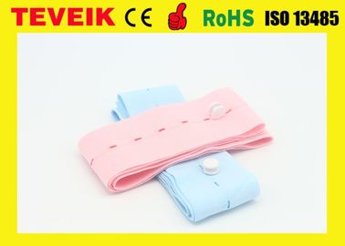 CE certificated ISO M2208A Disposable CTG Belt With Buttonhole / Fetal Monitor Belt with 60mm Width