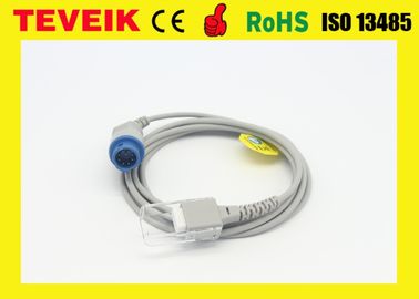 10 Pin medical device accessories spo2 cable for Nihon Kohden spo2 sensor