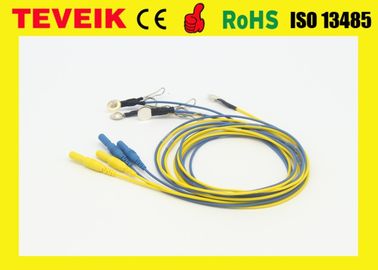 Factory Price of Waterproof Neurofeedback DIN1.5 Socket Colorful Ear-Clip EEG Cable Electrode, Silver Plated Copper