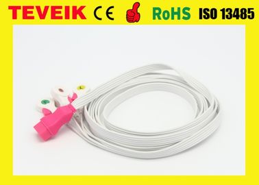 Teveik Manufacturer Disposable Medical PVC ECG Cable For Patient Monitor, 5 leads