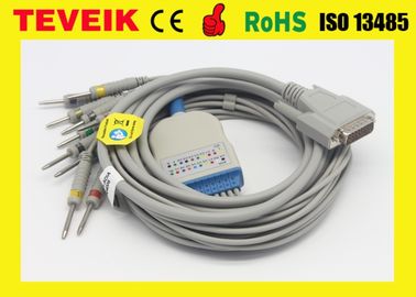 Schiller ECG cable with integrated 10 leadwires banana 4.0 AHA EKG cable