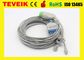Medical Biolight Round 12pin 5 lead ECG Cable For M9500 Patient Monitor , TPU Materials
