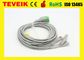 Teveik Factory Reusable GE Marquette 5 leads 11pin ECG Cable For Patient Monitor