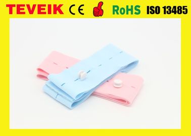 M2208 Disposable Latex Free CTG Belt For Fetal Monitor, Light Blue and Pink Color Fetal Transducer Belt