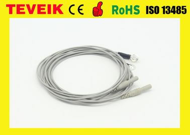 Factory Price of Neurofeedback DIN1.5 Socket EEG Electrode Cable With Pure Silver Electrodes, TPU material