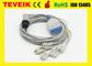 Medical Reusable Mindray Round 6pin 5leads ECG Cable For PM7000 Patient Monitor, TPU materials