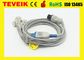 Teveik Factory Reusable Mindray Round 6pin 5 Leads TPU ECG Cable For Patient Monitor