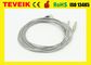 DIN1.5 Socket 1m OEM Medical Cable With Silver Chloride Plated Silver Electrodes