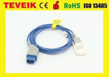 Factory Price of Medical Nihon Kohden JL-900P SpO2 Sensor Extension cable, 14pin to NK 9pin Spo2 adapter cable