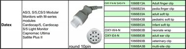 OXY-F4-N / SAS-F4 Spo2 Sensor For Datex, Medical spo2 cabe for adult