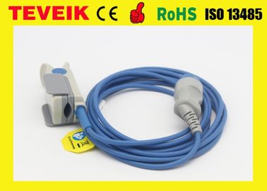 Reusable Bruker finger clip SpO2 Sensor For DC-3002 Patient Monitor, Round 12pin