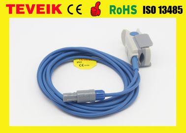 MS3-109069 Edan Compatible SpO2 Sensor, Readel 6pins Audlt Finger Clip Medical cable