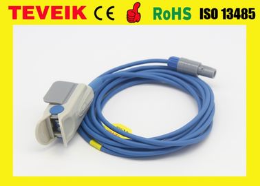 MS3-109069 Edan Compatible SpO2 Sensor, Readel 6pins Audlt Finger Clip Medical cable