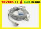 Teveik Factory Price M1770A DB 15pin 10 leadwires ECG/EKG Cable For Patient Monitor, Snap