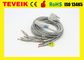 Medical Teveik Factory Price Nihon Kohden BJ-901D 10 Leadwires DB 15pin ECG/ EKG Cable, Banana 4.0