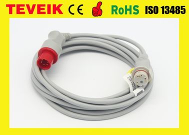 Factory Price of Mindray PM7000 Medical Invasive Blood Pressure IBP Cable, Round 6pin to BD adapter