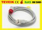Factory Price of Mindray PM7000 Medical Invasive Blood Pressure IBP Cable, Round 6pin to BD adapter