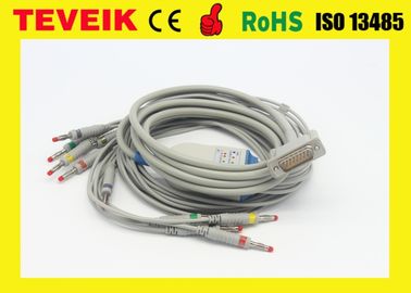 Compatible HP M1770A 10 lead ECG/EKG cable and leadwires with Banana4.0 IEC standard