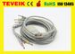 Compatible HP M1770A 10 lead ECG/EKG cable and leadwires with Banana4.0 IEC standard