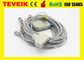 DB 15Pin Fukuda Denshi 10 lead EKG/ECG Cable With Snap IEC Supply from Factory