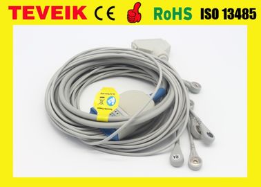 DB 15Pin Fukuda Denshi 10 lead EKG/ECG Cable With Snap IEC Supply from Factory