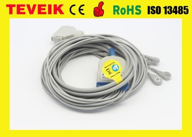 DB 15Pin Fukuda Denshi 10 lead EKG/ECG Cable With Snap IEC Supply from Factory