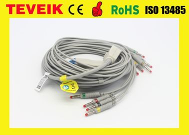 Fukuda KP-500 EKG Cable, KP-500D ECG Cable and Leadwires with Banana 4.0 IEC Standard