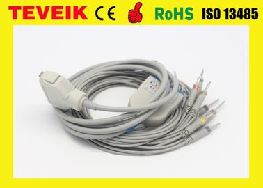 Fukuda KP-500 EKG Cable, KP-500D ECG Cable and Leadwires with Banana 4.0 IEC Standard