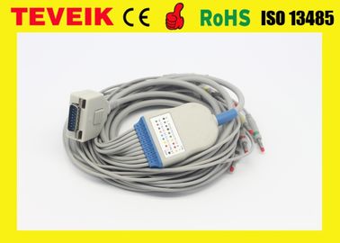 Fukuda KP-500 EKG Cable, KP-500D ECG Cable and Leadwires with Banana 4.0 IEC Standard