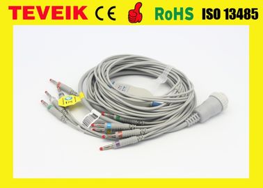 Kenz 10 lead EKG Cable, 103/106 ecg patient cable and leadwires Round 16pin without resistor