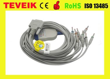 MS1-106902 EDAN one piece 10 lead EKG/ECG cable with Banana 4.0 IEC 10K resistor