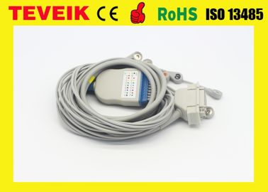 Medical use 10 lead ekg cable ,snap ecg cable, compatible Siemens / Hellige ekg cable