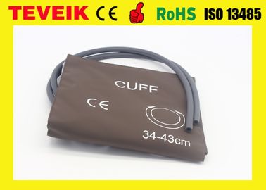 Medical Reusable PU NIBP Cuff , Hospital Measuring Blood Pressure Cuff With Doube Hose