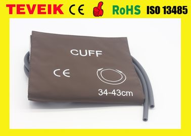 Medical Reusable PU NIBP Cuff , Hospital Measuring Blood Pressure Cuff With Doube Hose