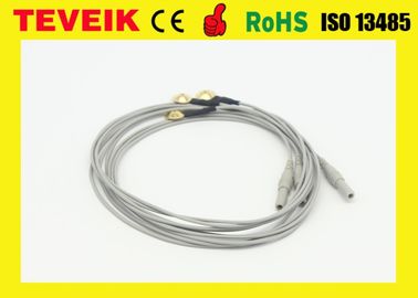 Medical electrode eeg cable Din 1.5 eeg hat cable with nickel plated copper