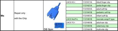 Compatible LNCS DC-I Ms Adult Spo2 Sensor 3ft 9 Pin For Patient Monitor