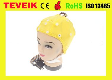 Medical EEG hat, Tin electrode,32 leads eeg cap with DB25 pin connector for eeg machine