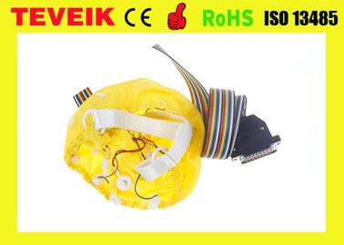 Medical EEG hat, Tin electrode,32 leads eeg cap with DB25 pin connector for eeg machine