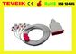 Medical disposable ecg leadwires, disposable 5 leads ecg cable with clip IEC for patient monitor