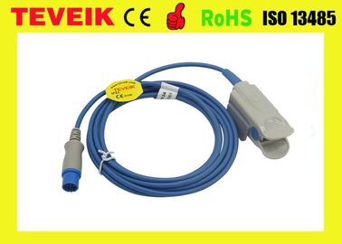 Teveik Factory Price Medical Siemens Adult Finger Clip Round 7pin Spo2 Probe Sensor For SC-6002XL Patient Monitor