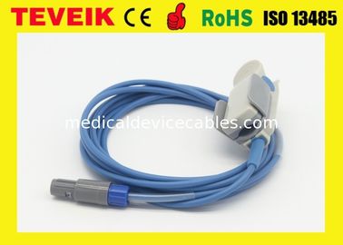 Adult Finger Clip Reusable Spo2 Sensor Mindray For PM6000 Redel 6 Pin 10ft Medical Cable