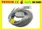 Schiller ECG cable with integrated 10 leadwires banana 4.0 AHA EKG cable