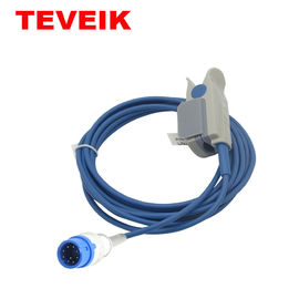 Round 9 Pin Reusable Spo2 Sensor / Finger Oxygen Sensor For Patient Monitor , IS013485