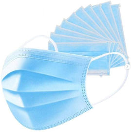 Soft Disposable Face Mask 3 Ply Nonwoven Personal Protection Comfortable.