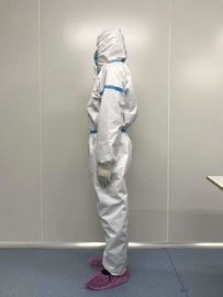 Personal Disposable Protective Gown Suits White Coverall Anti - Chemical Agents