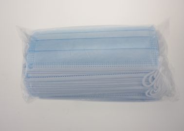 3 Ply Disposable Earloop Face Mask, Meltblown Non Woven Fabric 7.5cm*9.5cm