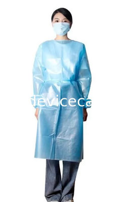 PP PE Hooded Disposable Medical Isolation Gown Non Woven