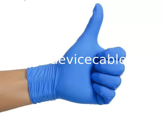 Textured Surgical Blue Nitrile Disposable Gloves Powder Free